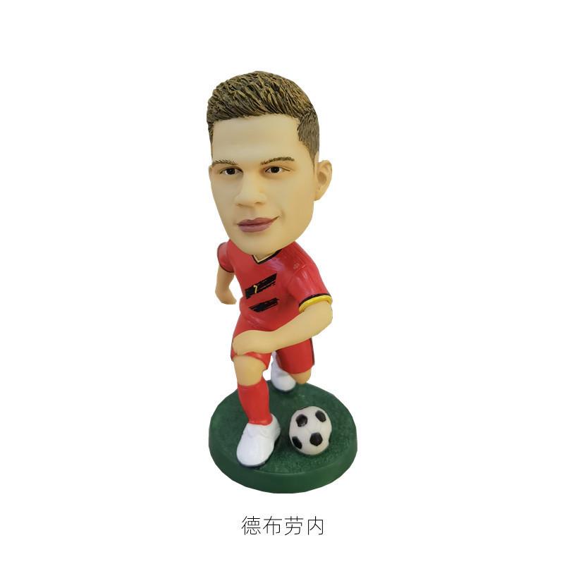 Estatueta de Resina de Estrela de Futebol 12cm Decoração de Casa e Ornamento de Carro Presente para Meninos**