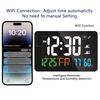 Auto Time Calibration Tuya WIFI Atomic Clock Display Table Clock  for Bedroom