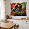 Bob Marley Reggae One Love Reggae Decorative Wall-Hanging Tapestry, Home Ornament for Living Room,Dorm and Fan Parties,Multi-style,celebrities,cartoon