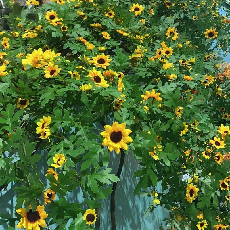 Artificial Rattan Rose Vine for Ceiling & Wall Decor - Wedding & Pipe Covering