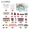 41/86/96/117/131Pcs/Set DIY Christmas Clay Snowman Kit Kids Handmade Build a Snowman Modeling Clay Crafts Xmas Stocking Stuffers Holiday Gift