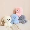Rotating Octopus & Jellyfish Plush Doll Pillow - Cute Cartoon Stuffed Toy Gift for Girls