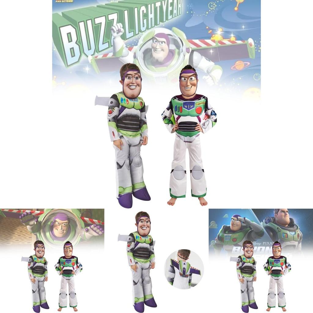 Adorable Kids Buzz Lightyear Cosplay Costume Soft Cotton Outfit For Halloween Parties