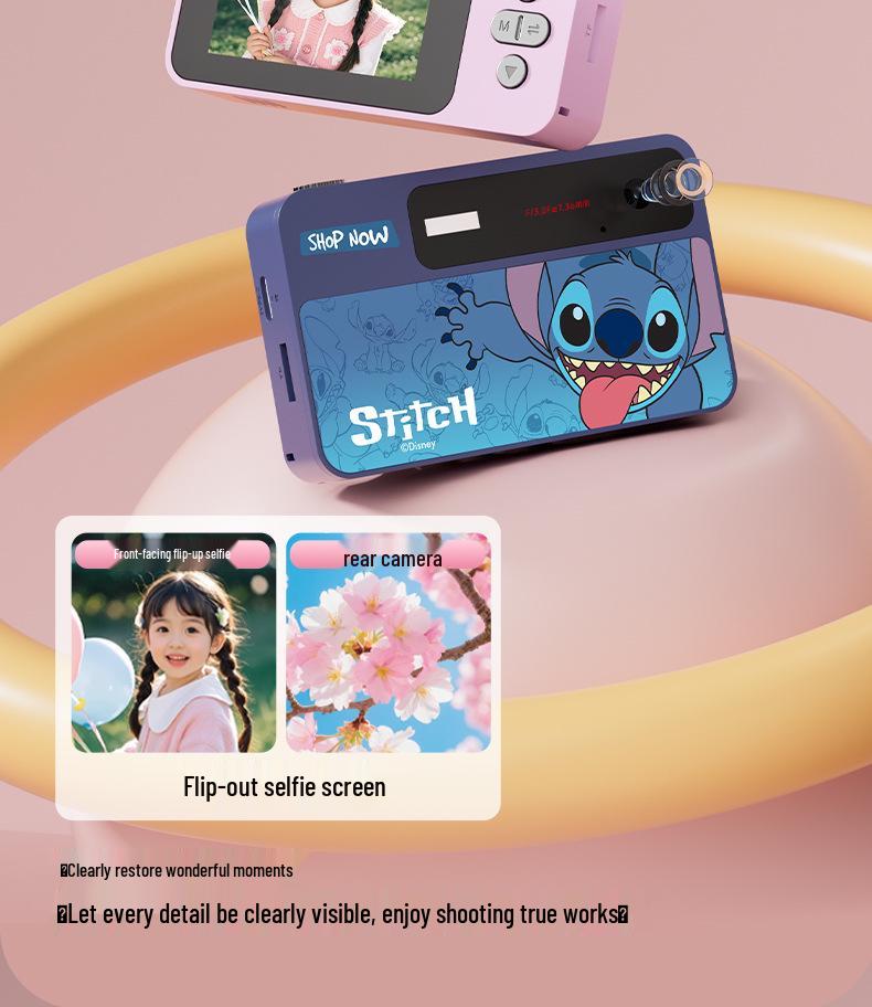 Animal City Collaboration: Portable CCD Digital Camera - Stylish Birthday Gift for Girls