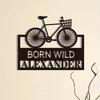 Metal Bike Wall Art Decor Cycling Gift for Man Cave Garage
