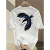 Men'S Summer Heavy Short-Sleeve T-Shirt with Trendy Prints, Versatile Korean And Japanese Style
