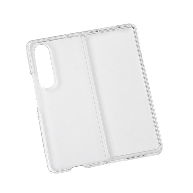 Odpowiedni do etui na telefon Samsung ZFOLD6, Przezroczysty PC Składany ekran, Etui ochronne Zfold5, Odporna na upadki klapka twarda obudowa