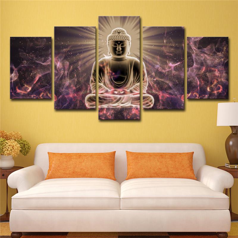 Buy Wall Art Canvas HD Printed Poster Frame Living Room Home Decor 5 ...