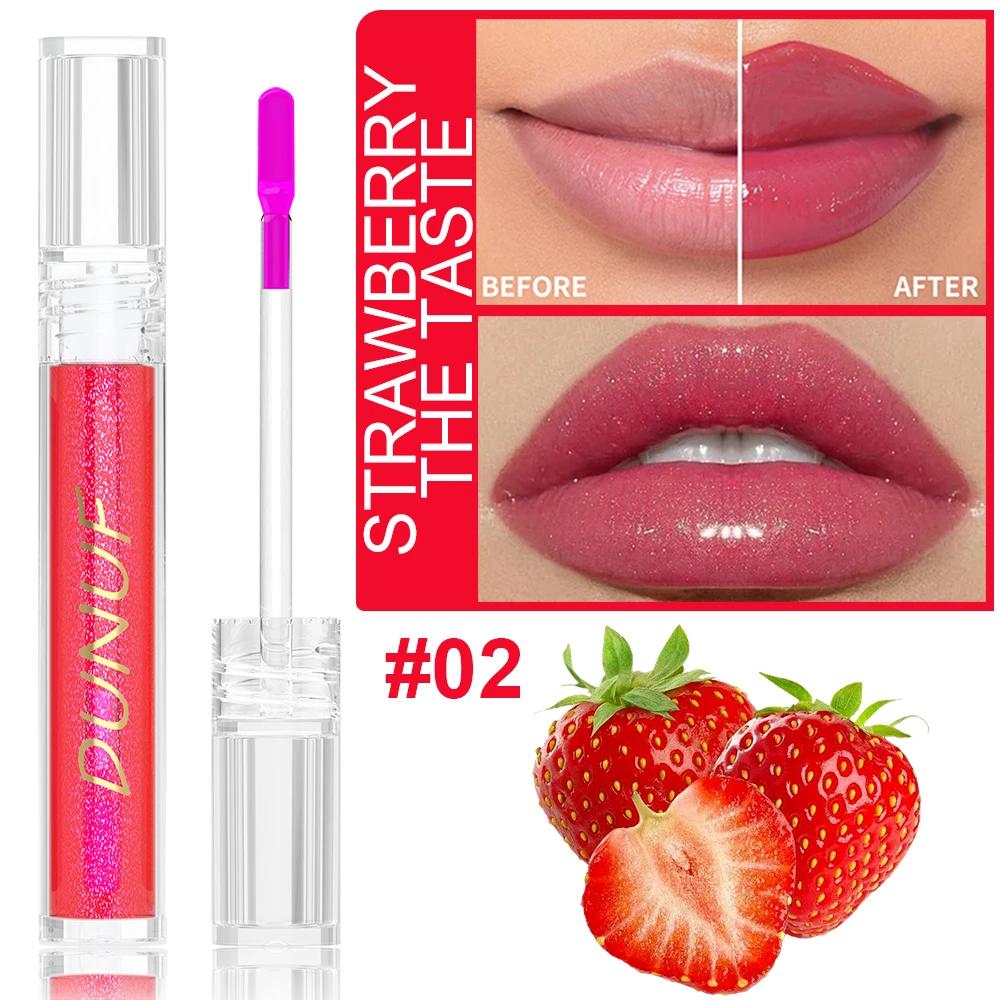 DUNUF Fruit Color-changing Long Lasting Nouritious Lipsticks Lip Gloss Make up Spring Moisturizing Lip Oil Makeup Free Shiping