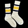 Junbie Unisex Retro Striped Mid-Calf Sports Socks