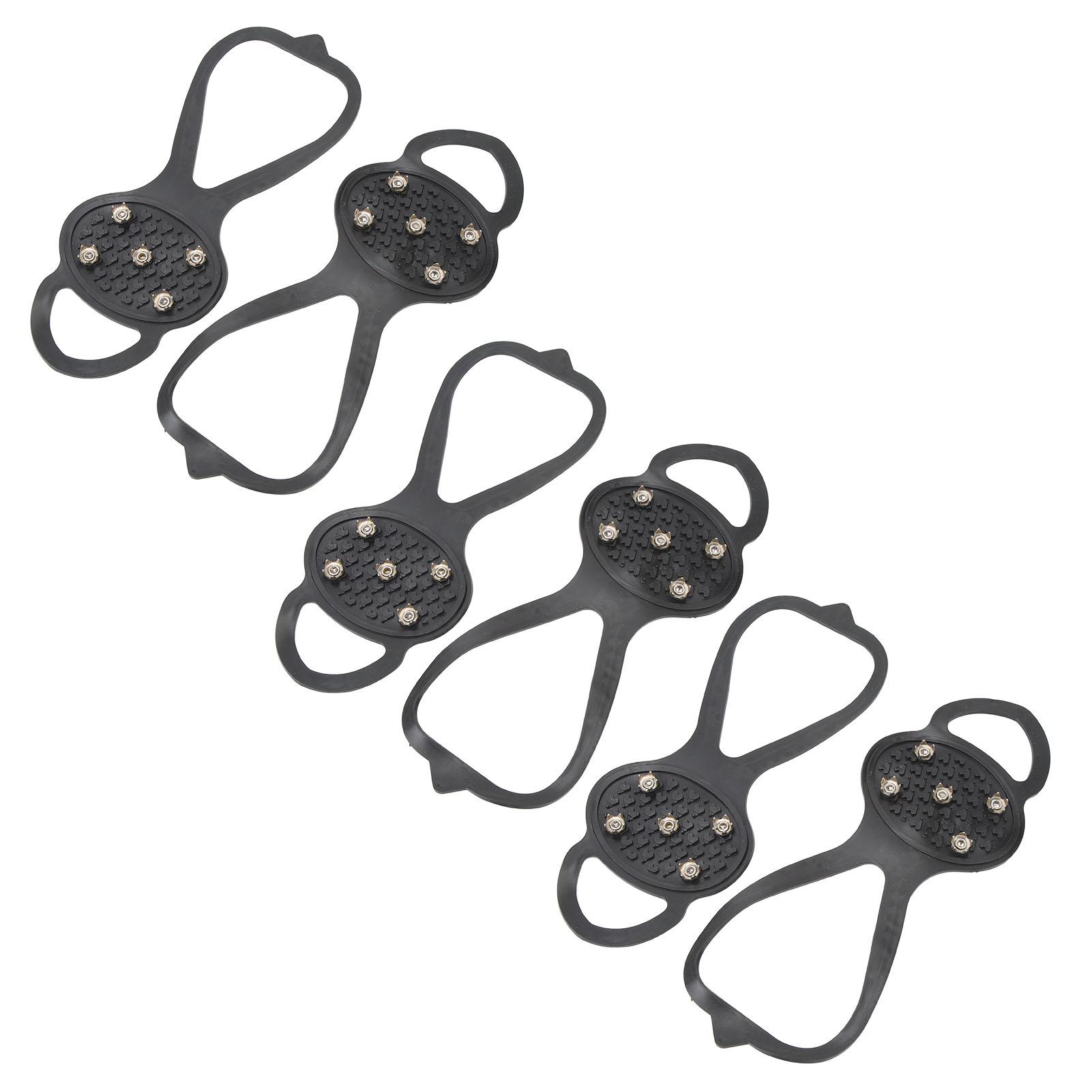 

3 пары шипов для льда, черные, для снега, шипы из нержавеющей стали, противоскользящие, для мужчин и женщин