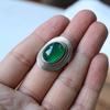 Green Onyx Gemstone Silver Ring, 925 Sterling Solid Ring, Stackable Silver Ring, Handmade Jewelry, Valentine's Day Gift,