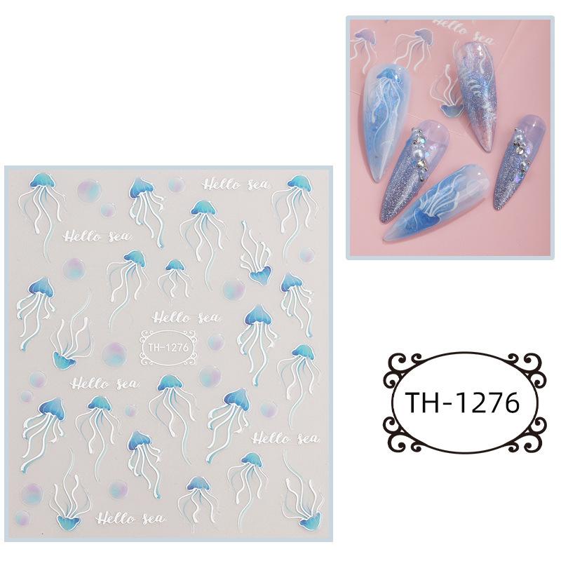 New Year Nail Art Stickers Bronzing Year of the Dragon Chinese Style Mahjong Cartoon Nail Stickers Decoration