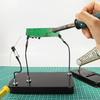 12pcs Model Painting Stand Base Holder Magnetic Bendable Alligator Clip Extra Long Arms for PCB Soldering & Circuit Board Repair