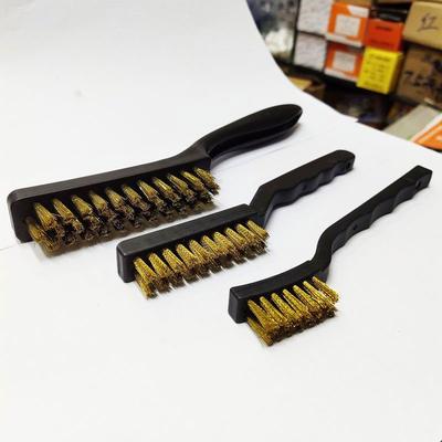 1 Piece of Wire Brush Scraping Brush Arc-shaped Handle Brick and Stone Brush Wire Bristles for Cleaning Welding Slag and Rust