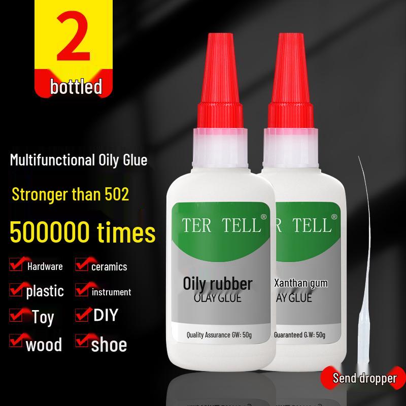 Multipurpose Adhesive for Plastic, Shoes, Ceramics, Wood, Metal, Jade, Leather, and Tire Repairs