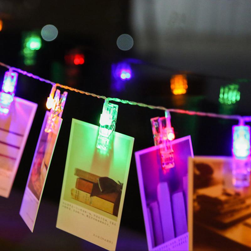 Photo Clip LED String lights Christmas Party Wedding Home Decoration Fairy lights Battery