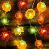 Portable Light LED Pumpkin Light Pumpkin Shaped Fairy Lamp New Copper Wire Lamp  Halloween Party