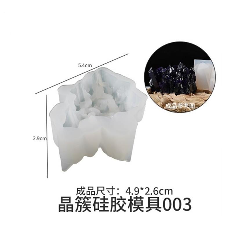 Diy Epoxy Crystal Cluster Mould 18 Styles Ice Cluster Ornament Rockery Crystal Stone Ice Crystal Pillar Candle Mould