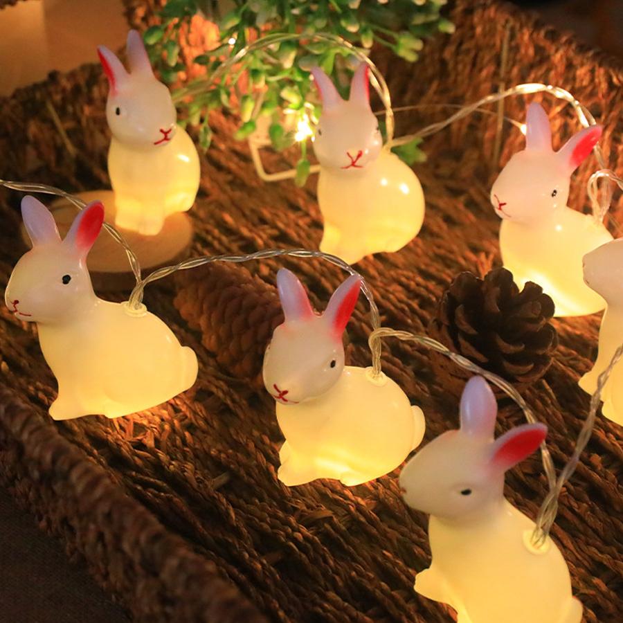 Rabbit Carrot LED Light String Children's Toy Light Scene Layout Decoration Small Colorful Lights