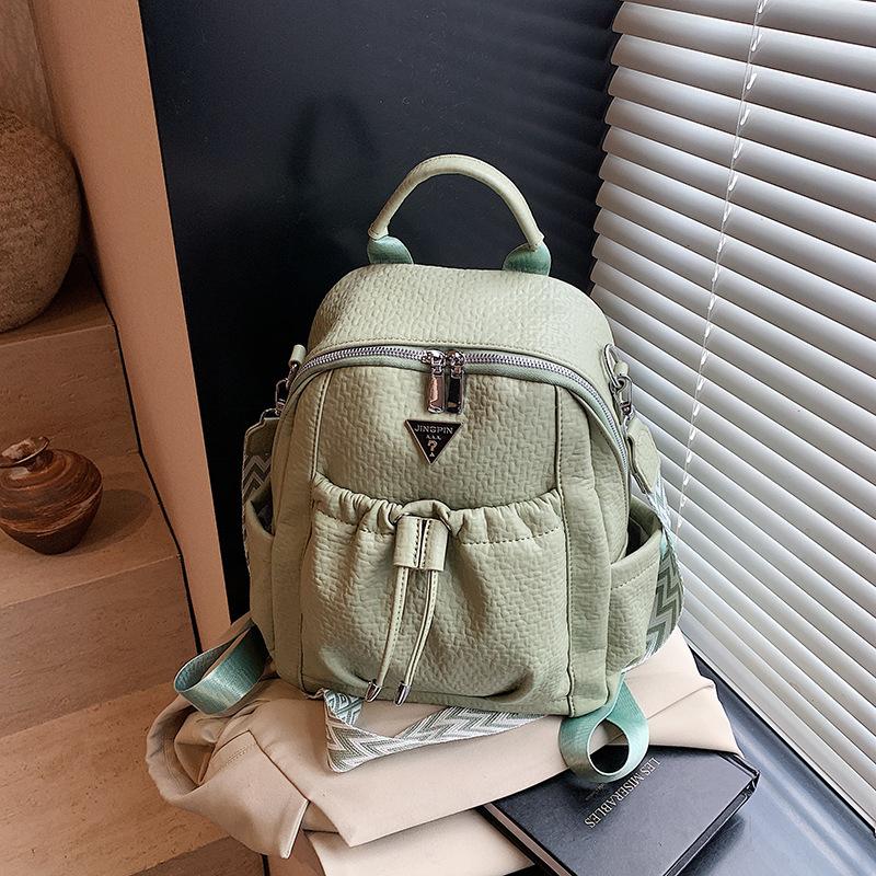 Niche backpack bag women's new fashion simple student bag outdoor travel commuter backpack