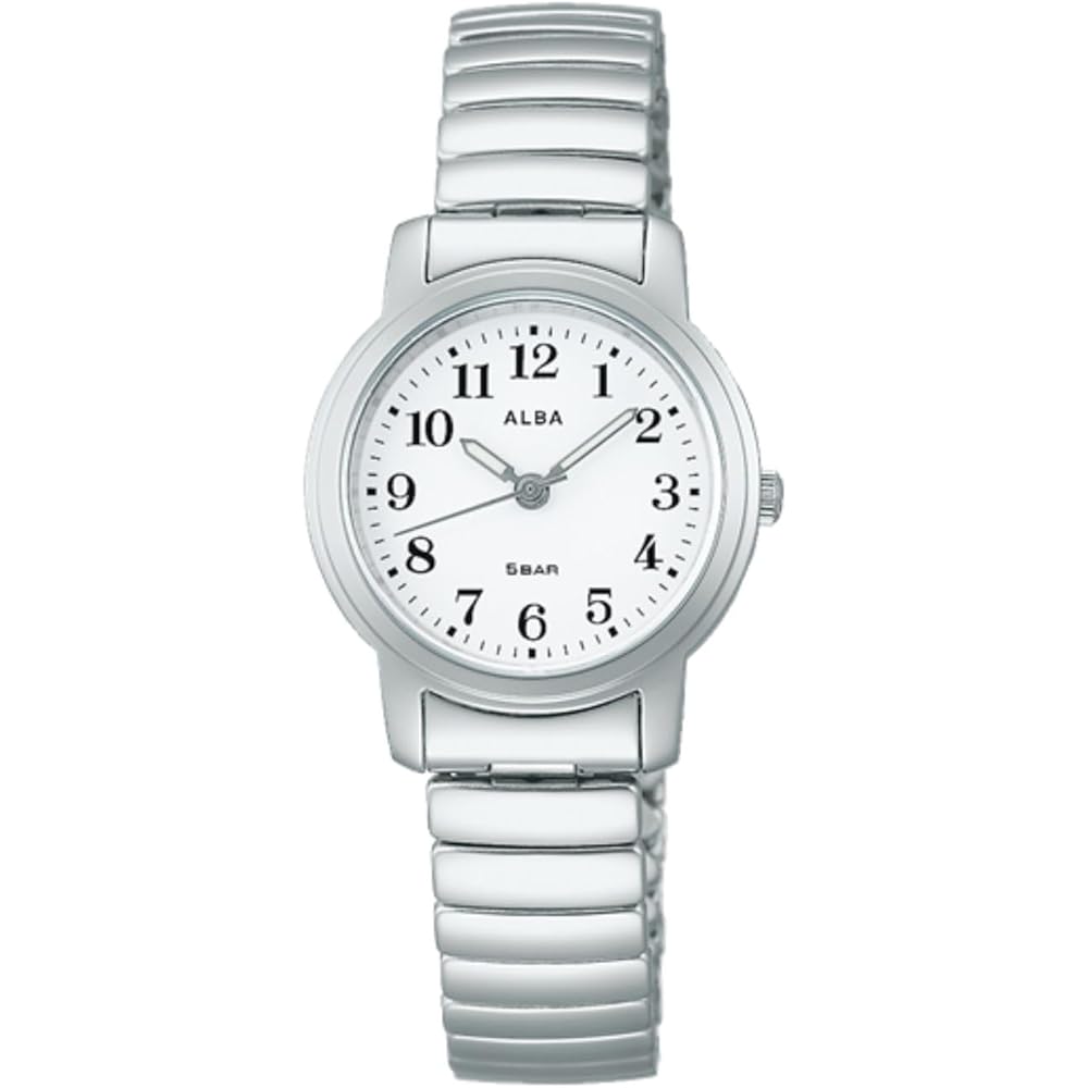 Seiko Alba Women s Quartz Watch Stainless Steel Analog 5 ATM Water Resistant White Dial Silver Case
