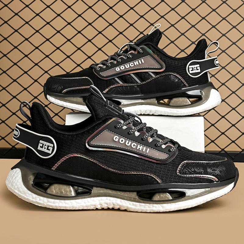 

Большие размеры парные дышащие мужские туфли сетчатые повседневные спортивные туфли попкорн подростковые беговые папины туфли 45