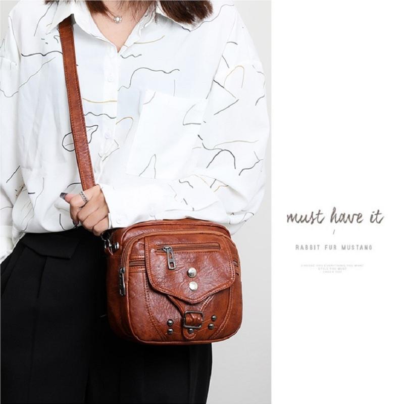 Bolso mensajero de moda para mujer de cuero suave de un hombro pequeño bolso  cuadrado comprar a buen precio — entrega gratuita, reseñas reales con fotos  — Joom
