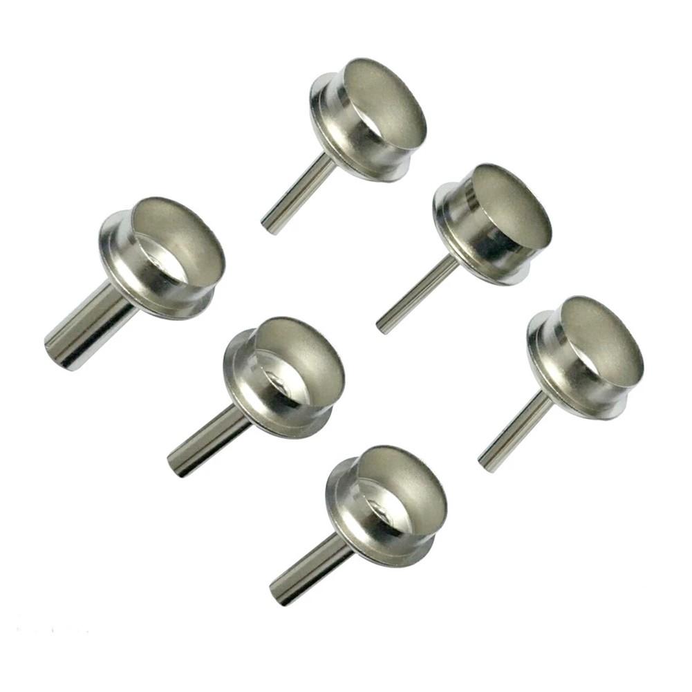 Set of 6 45 Degree Bent Curved Heat Nozzles for QUICK 861DW Hot Air Rework Station Soldering Equipment Accessories
