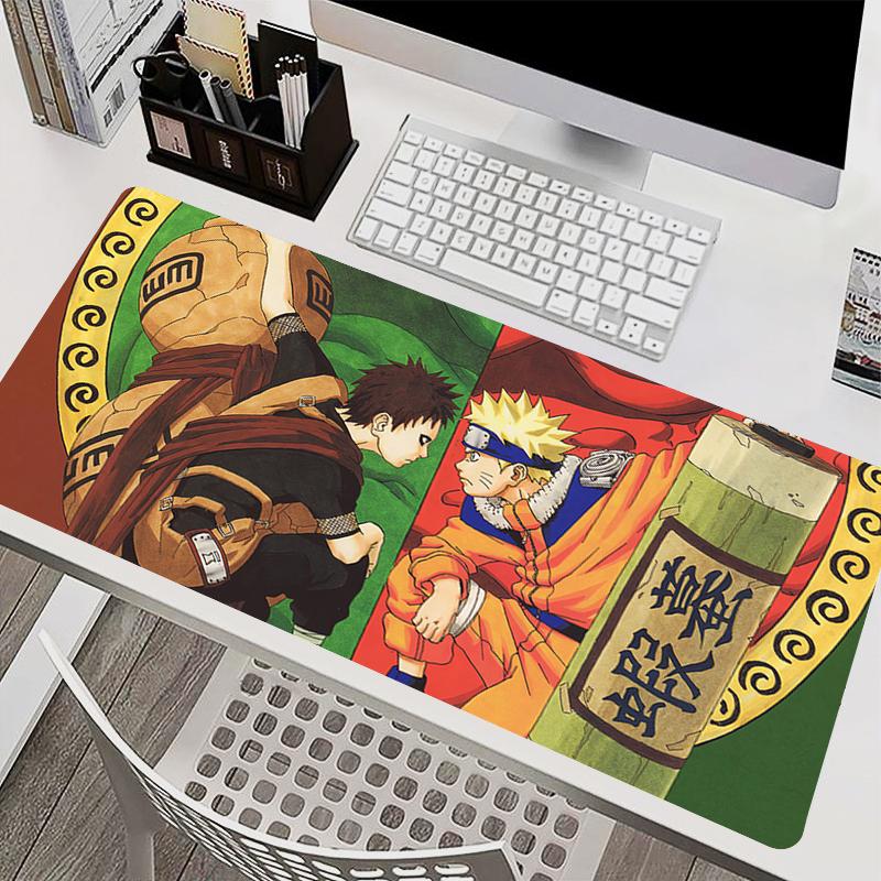 Mouse Pad PC Accessories Keyboard Pad Office Desk Mat Anti Slip HD Mousepad Rubber Tablet Pad Naruto Gaara Gaming Extended Pad