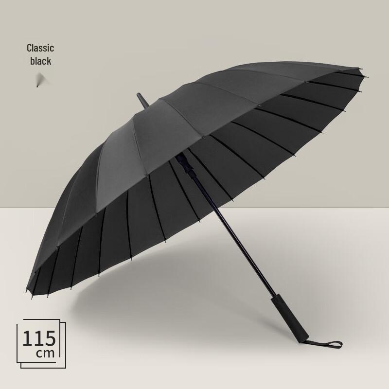 Handon 24-Rib Automatic Windproof Stick Umbrella