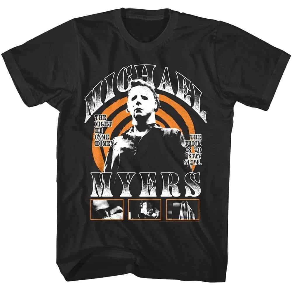 Halloween Michael Myers Spiral Men s T Shirt XXXL