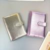 A5 A6 Metallic Texture PU Leather DIY Binder Photocards Collect Book Diary Agenda Planner Cover Stationery