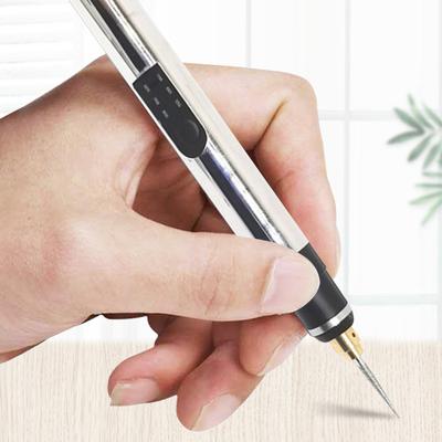 Electric Engraver Etching Pen Professional Electric Drilling Etching Pen Rechargeable 3 Gears Adjustable for Jewelry Glass Wood