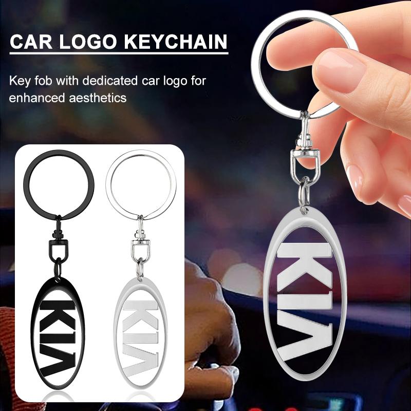 1Pcs 3D Metal Car Keychain Keyring Key Holder Couple Gifts Pendant For KIA Cerato Sportage R K2 K3 K5 K6 K7 K8 RIO 3 4 sorento picanto