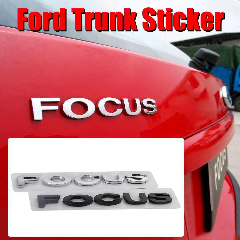 1pc 3D ABS Chrome Car Sticker Sport Emblem Auto Badge Decal Stickers For Ford ST Focus Mk2 3 Edition Fusion Mustang Accessories