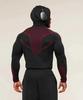 GYMSHARK Men's Onyx High Stretch Long Sleeve Hooded Fitness T-shirt