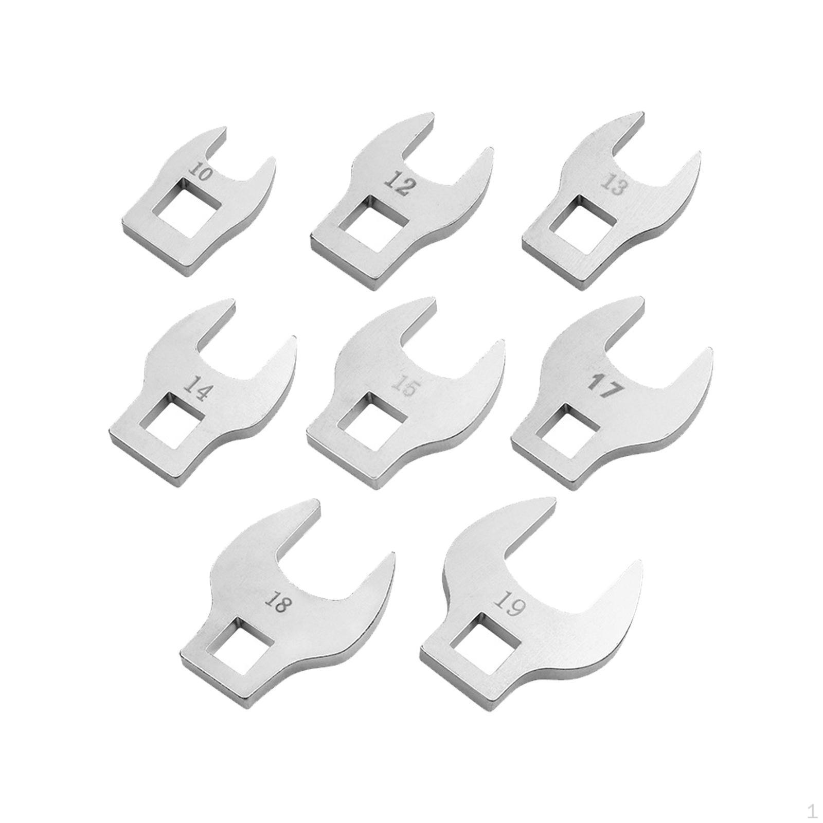 

8x 3/8 Drive Crowfoot Wrench Set Open End Wrenches Hand Tool High Carbon Steel Professional Crows