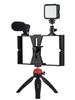 Mobile Phone Live Broadcast Rabbit Cage Set with Desktop Tripod & Stabilizer