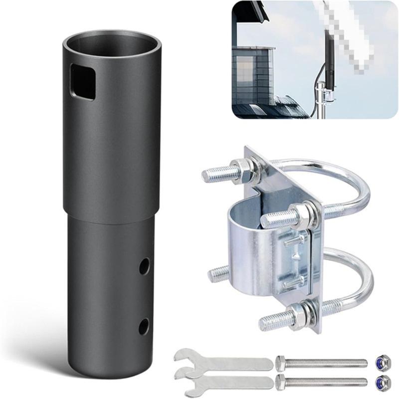 Waterproof Mount Adapter Poles Mount for Antenna Mast Poles Satellite Mast Adjustable Mount for V2 Pipe Adapter