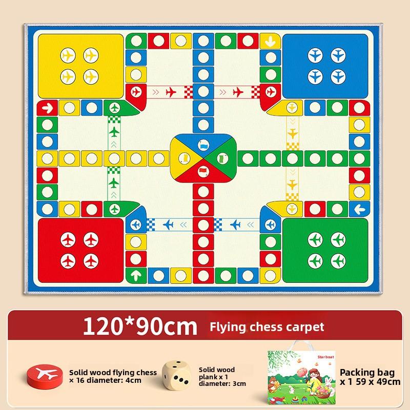 Extra Large Size Soft Non-slip Carpet Material, Essential for Parent-child Family Gatherings,  Focus Training  Flying Chess
