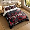 Bedding Set 1 Duvet Cover 2 Pillowcases Slipknot Print Soft Bed Linen Bedroom Decor
