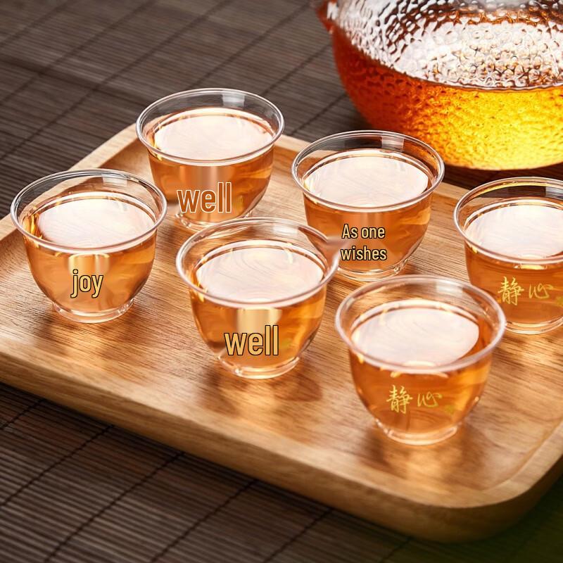 Disposable Thickened Hard Plastic Tea Cups, 60ml (144-Count)