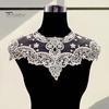 Lace Embroidered Fake Collar Hollow See-through Lace Flower Pattern False Collar Lace Embellished Clothing Accessory