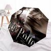 1pc Harry Potter and the Deathly Hallows Automatic Folding Umbrella - Compact 8-Rib Design, Durable Plastic & Iron1305L