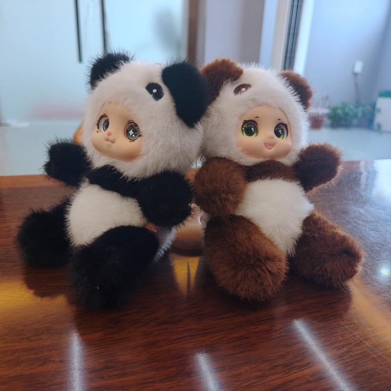 Kawaii voňaví plyšáci zvířátka vinylový obličej plyšové hračky přívěsek králík medvěd obří panda dárek pro milovníky zvířat dětský závěsný sáček