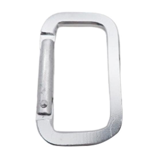 10 Peças Mosquetões de Camping Fechos de Caminhada Fivelas Resistentes Compactos Portáteis Multifuncionais Chaveiro Pesado Mosquetões Quadrados de Metal