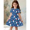 Summer Hot Sale Strawberry Print Kids Princess Dress Comfortable Casual Fruit Kids' Beach & Vacation Outfit Dress for Girls