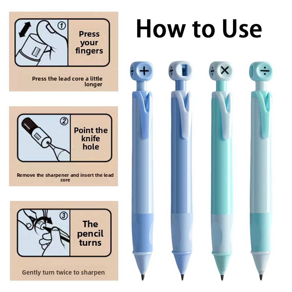 2.0mm Positive Posture Pencil with Pencil Sharpener Press Pen  Offices School Supplies Gift