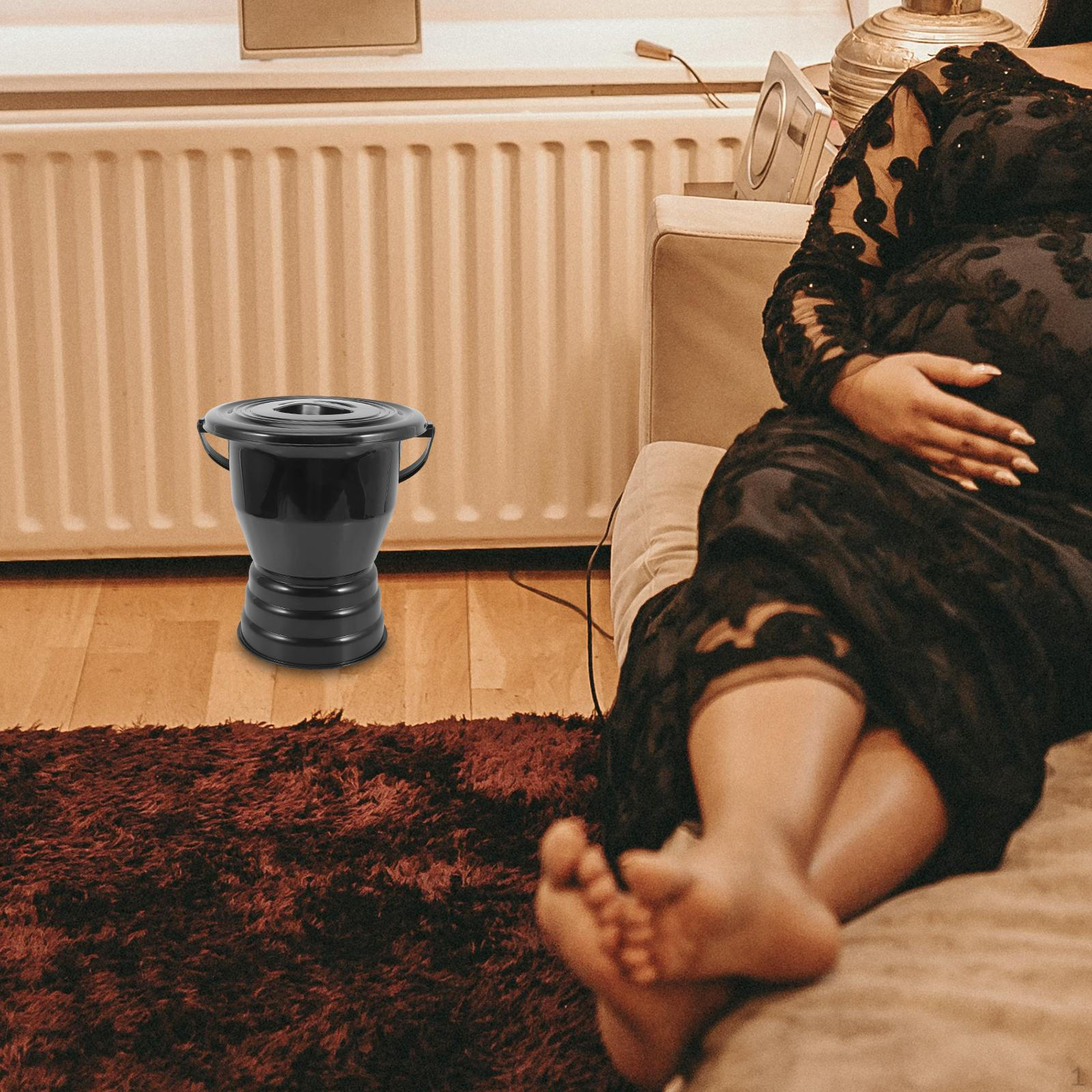 

Spittoon Urinal with Lid Chamber Pot Practical Portable Potty Bucket for Indoor Adults